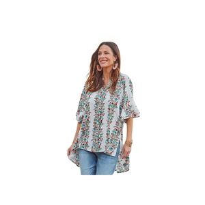 Matilda‎ Jane Our Atlas Top Womens Size X-Large Floral Wish You Were Here Boho